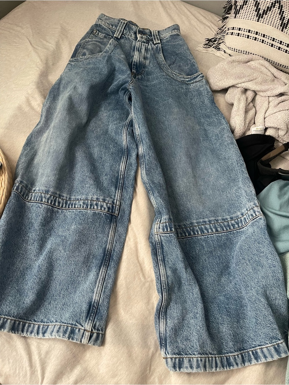 Maison Martin Margiela Light Blue Wide-Leg Jeans - Picture 8 of 8
